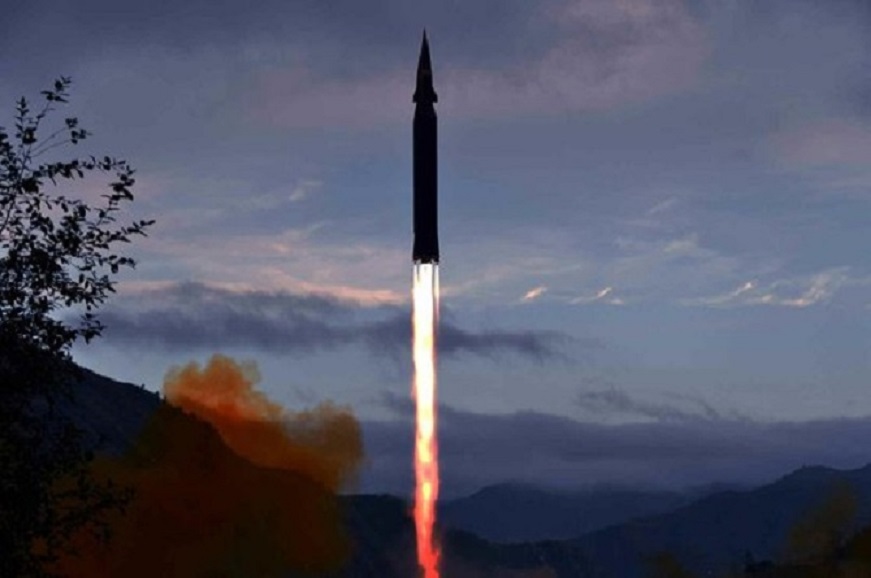 북한이 지난달 28일 극초음속 미사일 '화성-8형'을 시험발사했다. (사진=노동신문 갈무리)