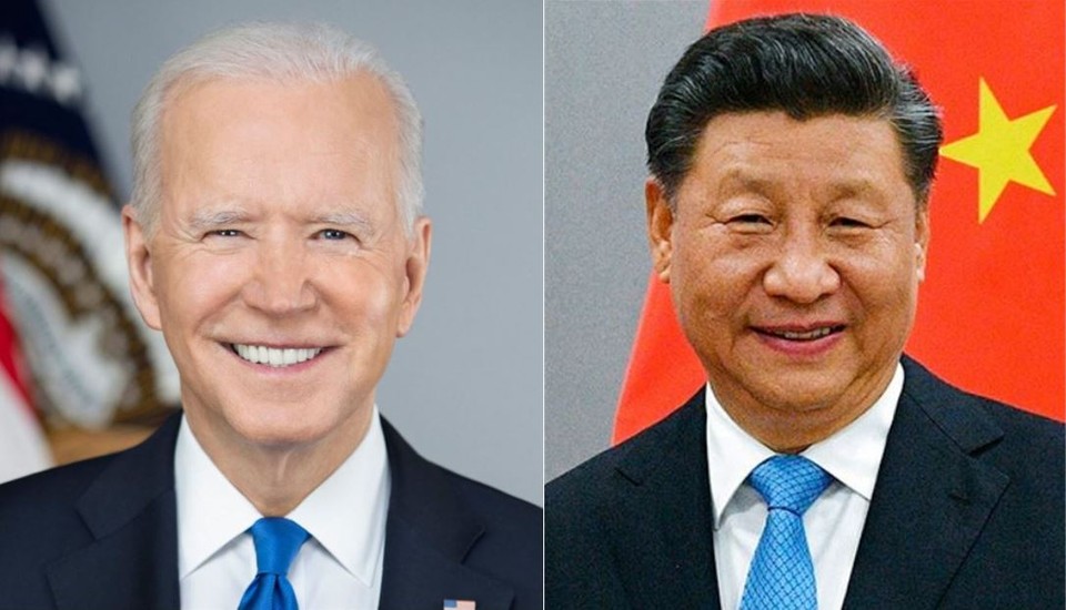 조 바이든 미국 대통령(왼쪽)과 시진핑 중국 국가주석