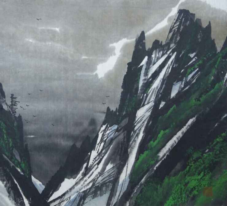 정영만 '금강산', 71x64 cm, 1998년