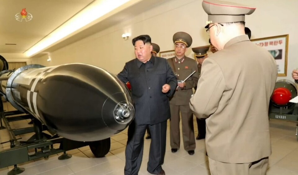 지난 3월 핵무기병기화사업 지도하는 김정은 북한 노동당 총비서(조선중앙TV 갈무리)